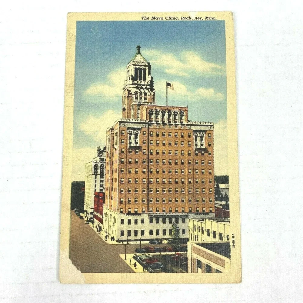 Vintage Postcard Mayo Clinic Hospital Rochester Minnesota Minneapolis Curteich